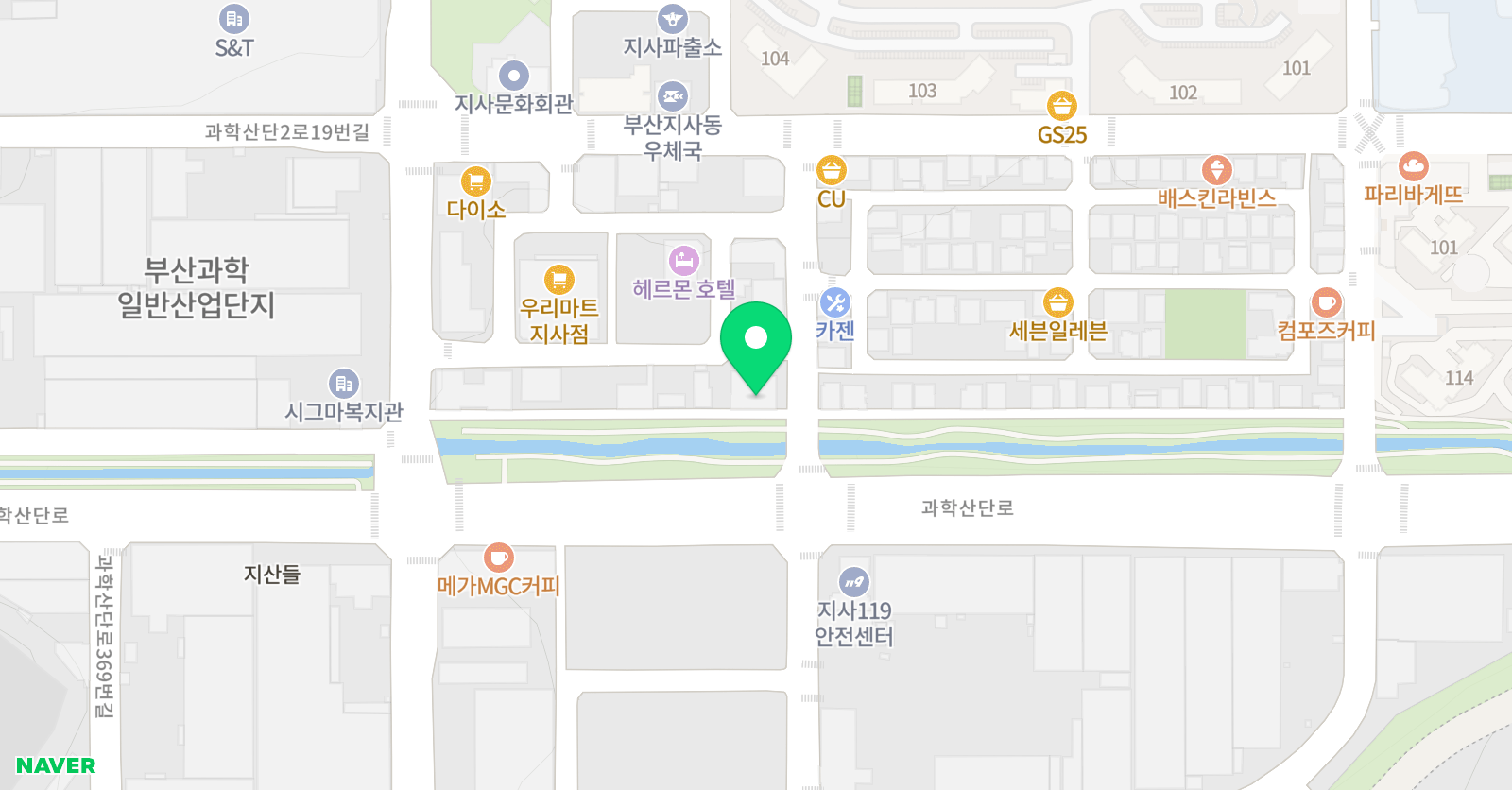 제이와이 히어로짐 지사동 위치