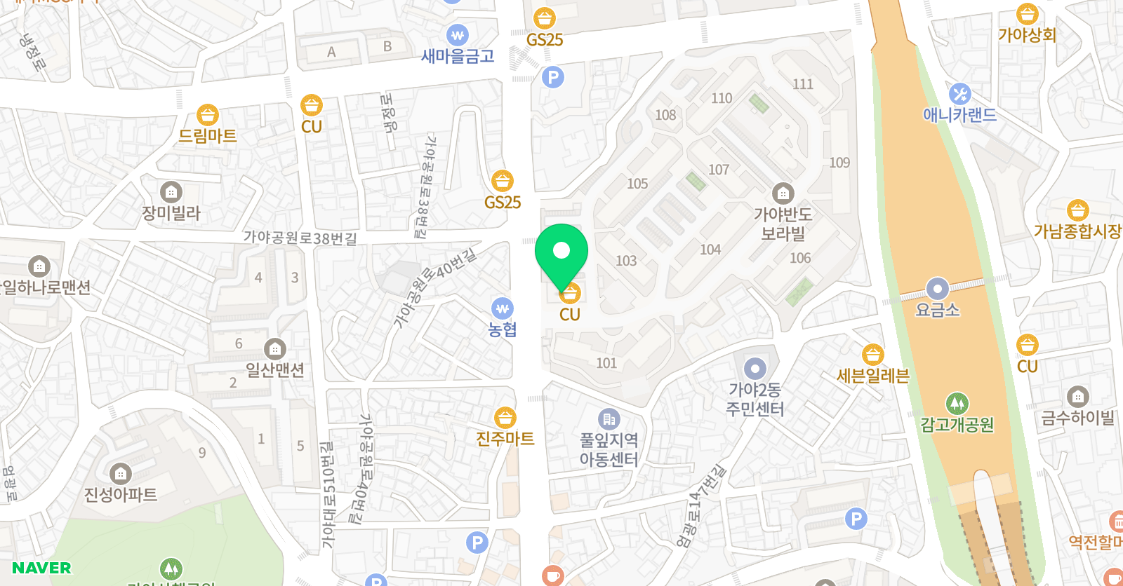 글벗 독서논술 위치