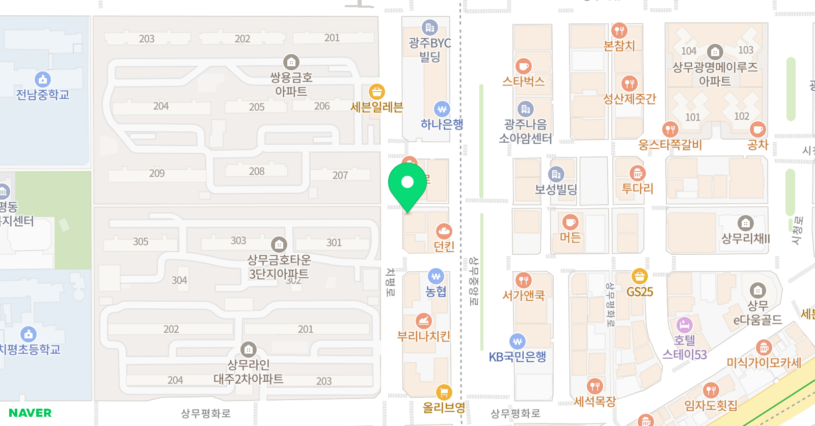홍쌤 영어학원 위치