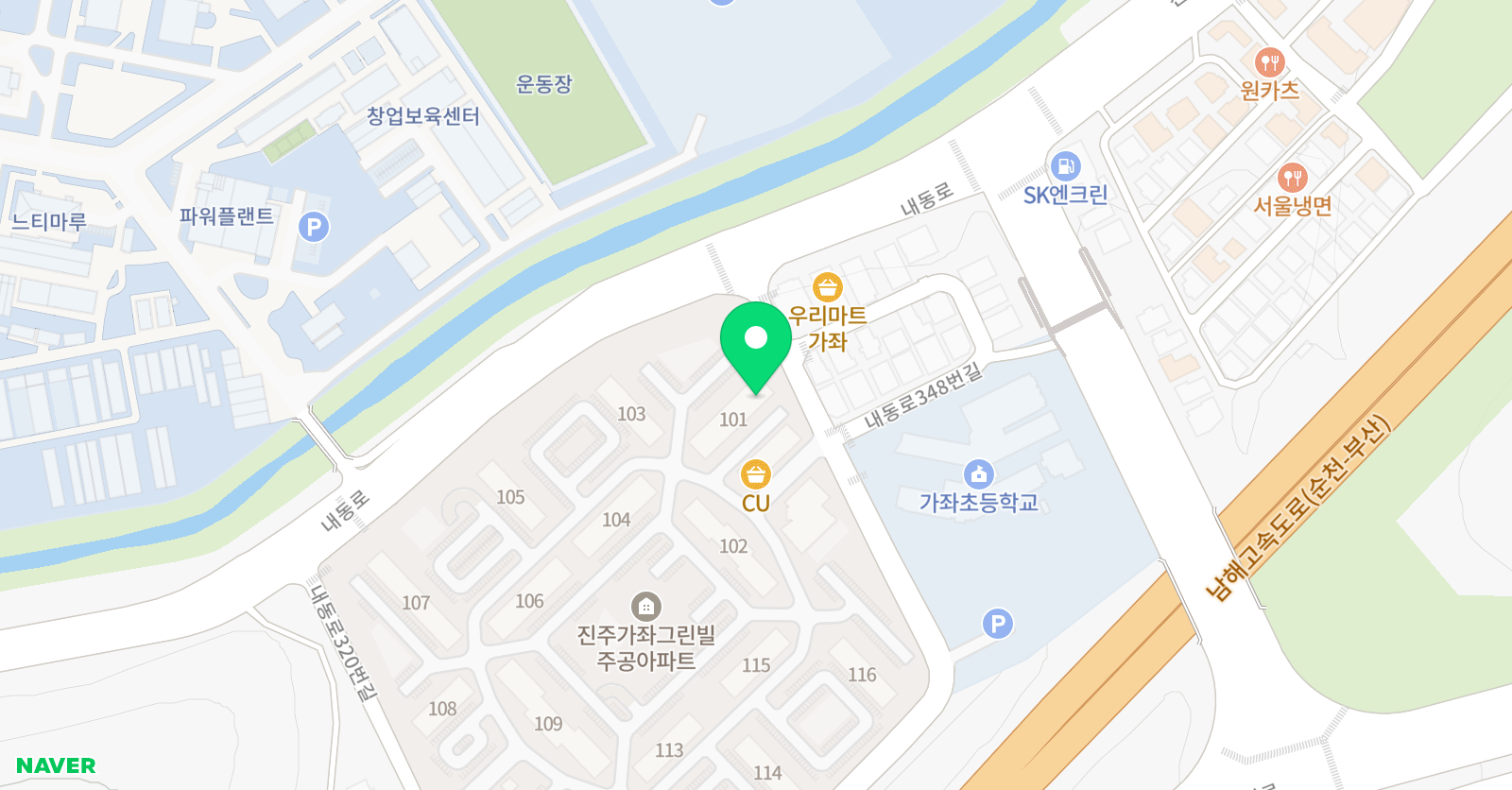 빨간펜 수학의달인 진주가좌그린빌점 위치