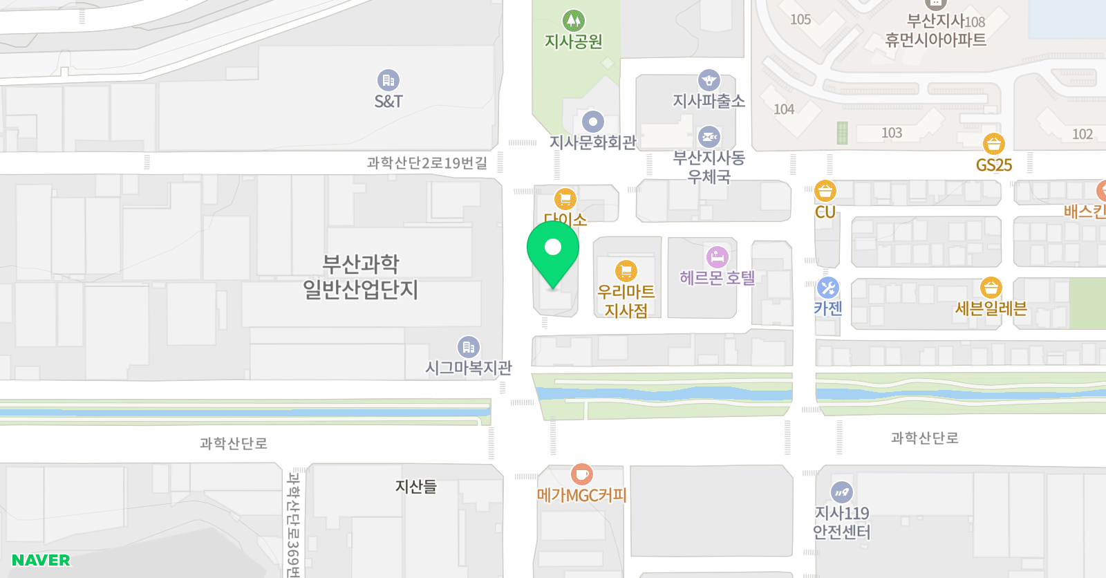 지사푸르넷 학원 위치