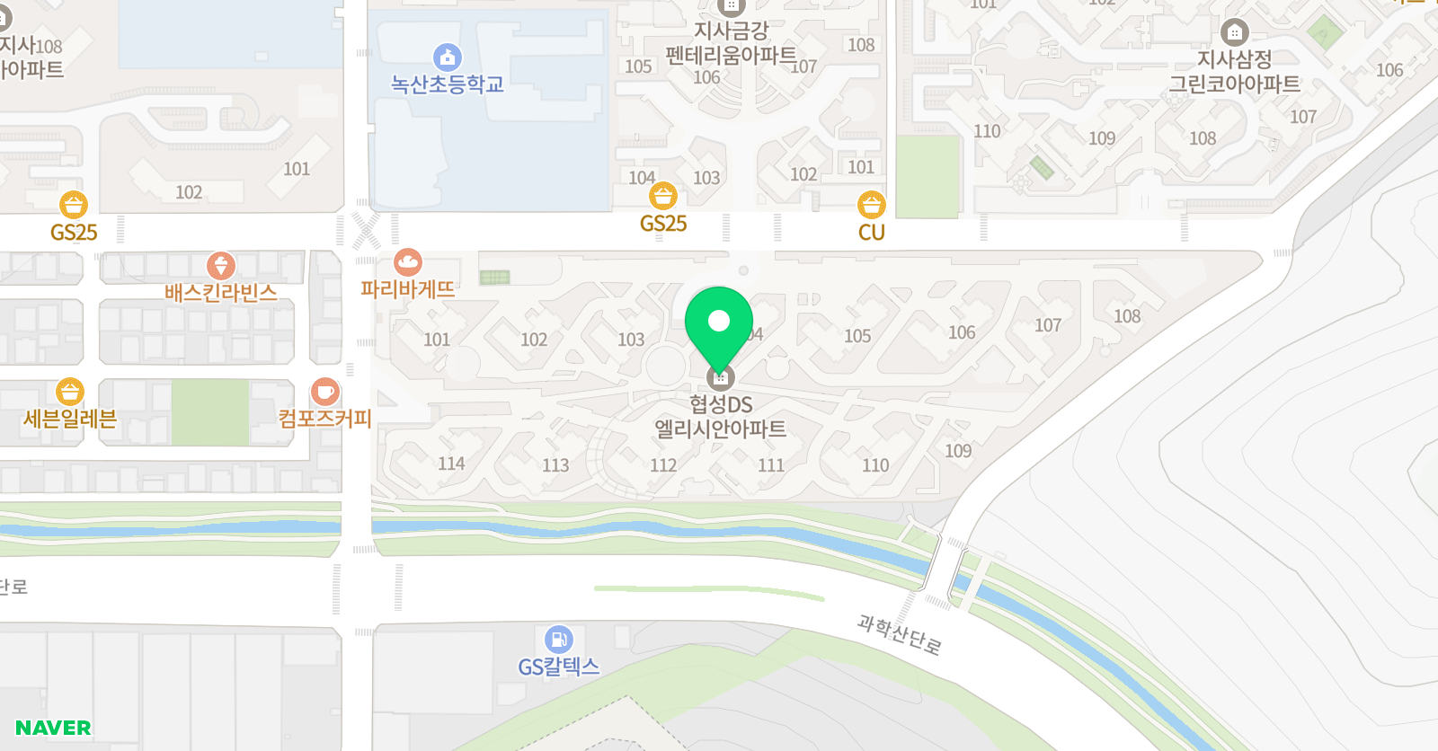 미래엔 영어 한솔플러스 수학교실 수인비 학원 위치
