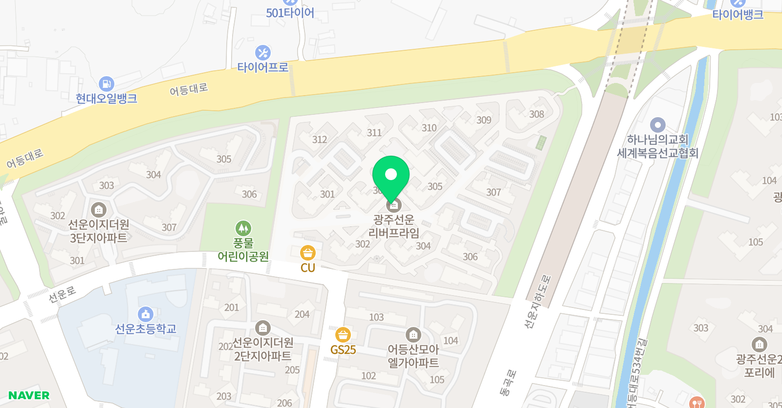 아이스크림홈런 선운공부방 위치