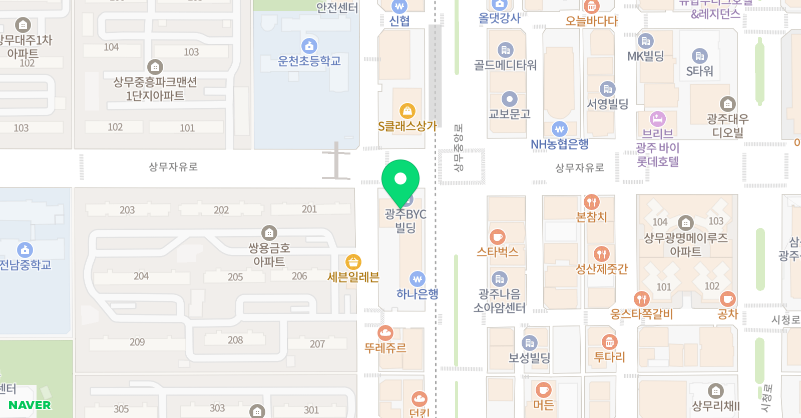 듀크 영어전문학원 위치