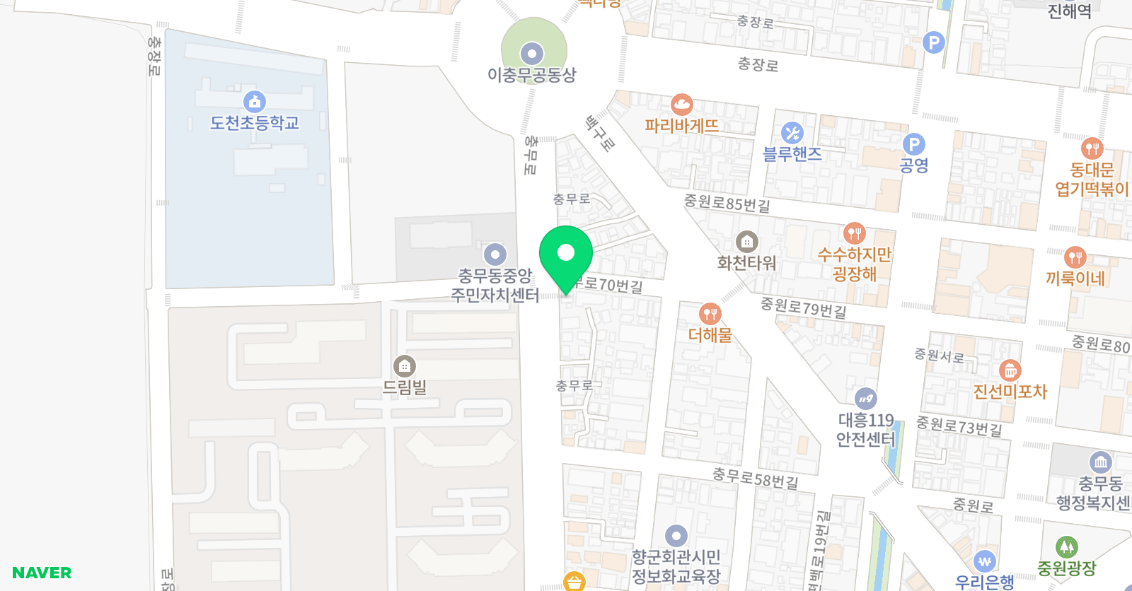 오제이푸르넷 학원 위치