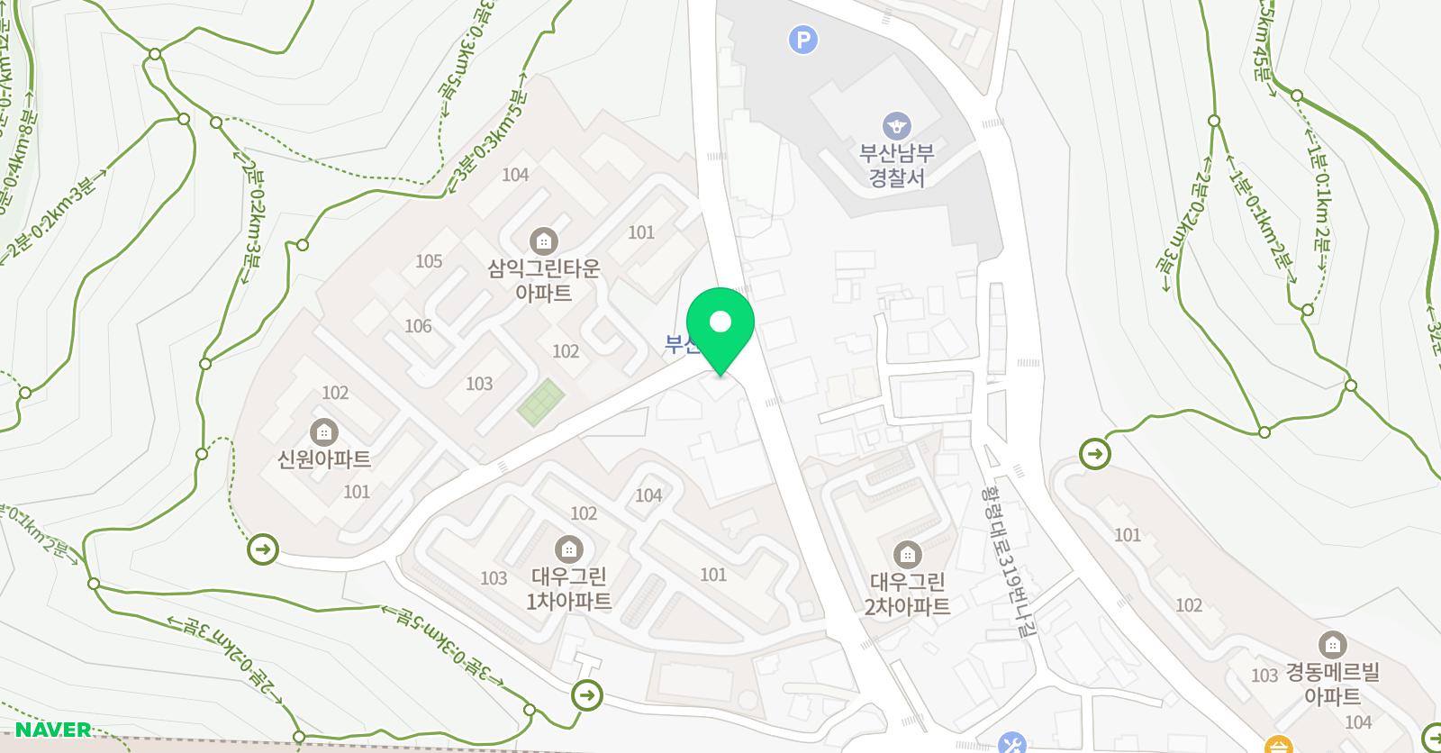 행복한히어로 태권도 위치