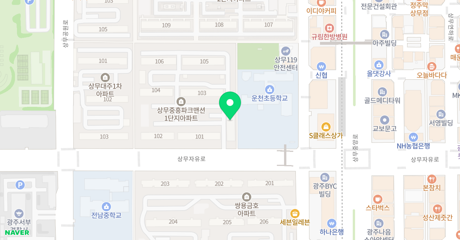 운천 태권도 위치