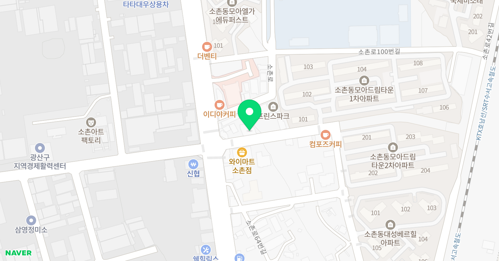 소촌교 학영수학원 위치