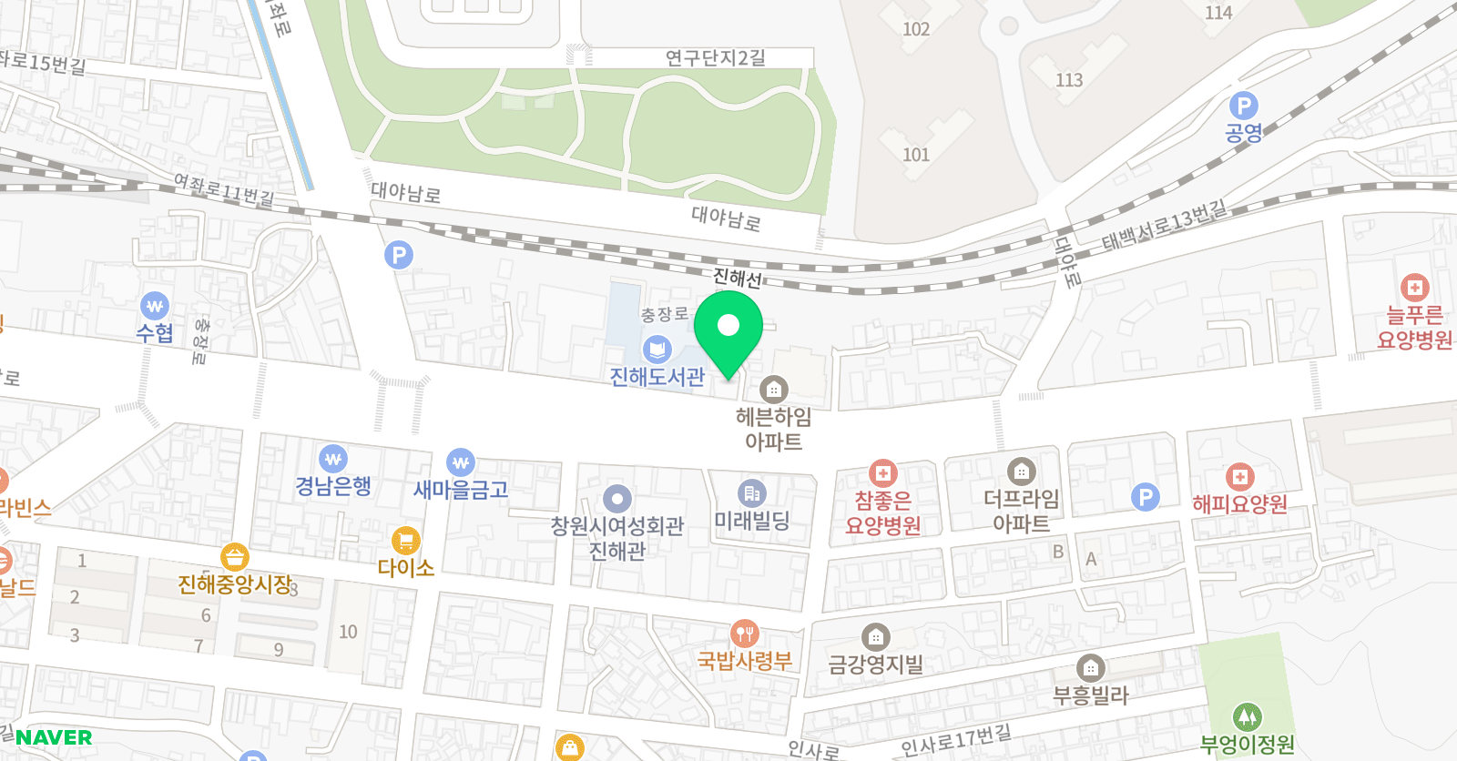 푸르넷 공부방 진해지점 위치