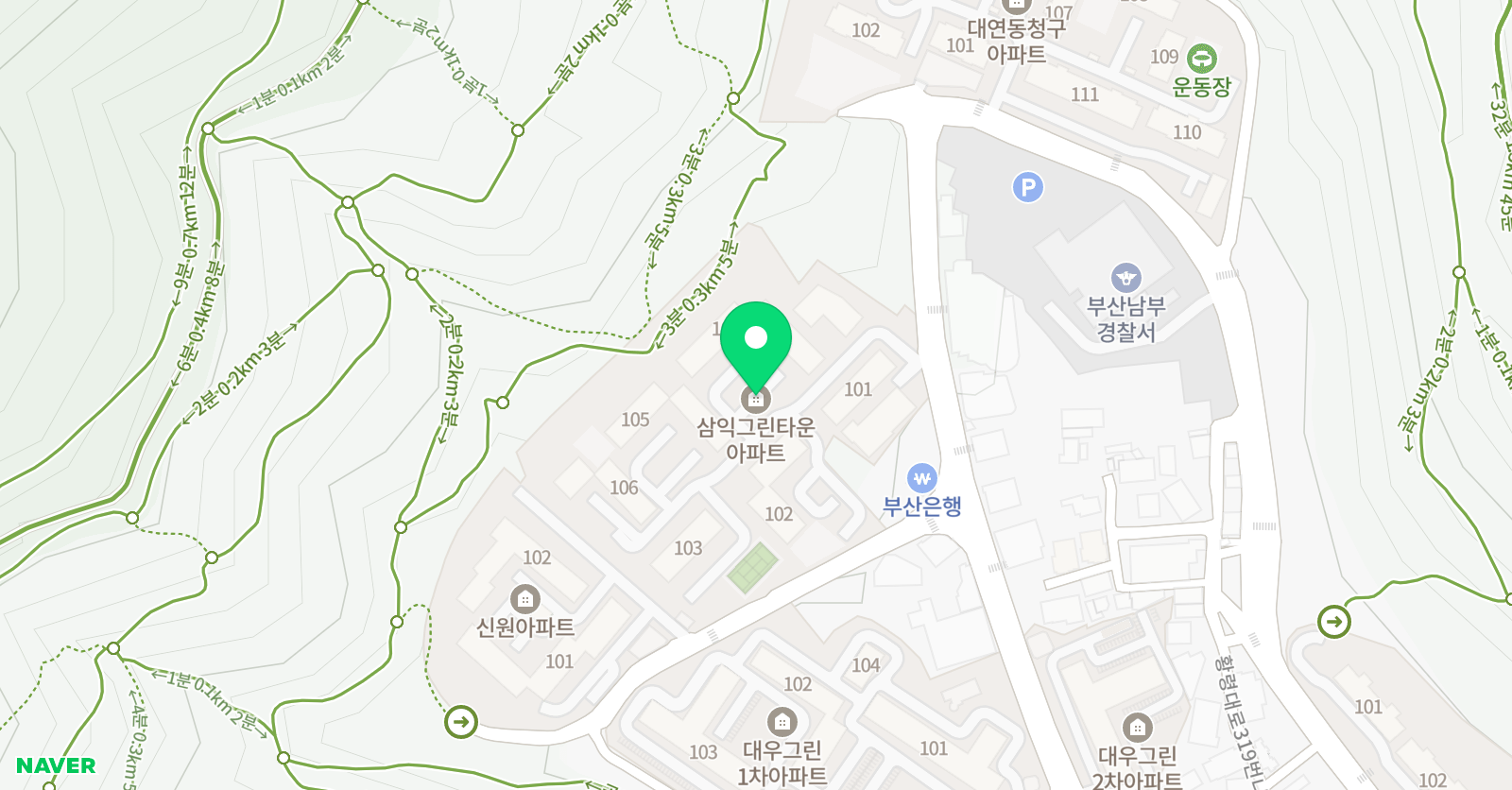 솔루니 대연삼익그린타운 위치