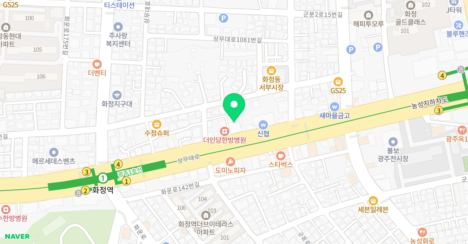 푸르넷 공부방 무등지점 위치