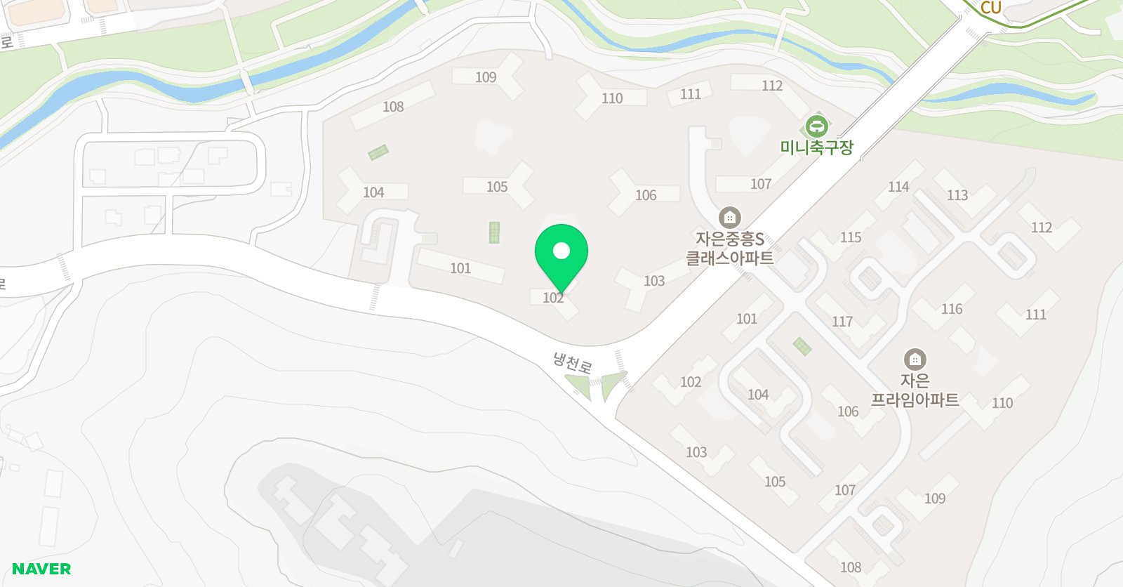빨간펜 수학의달인 진해자은중흥점 위치