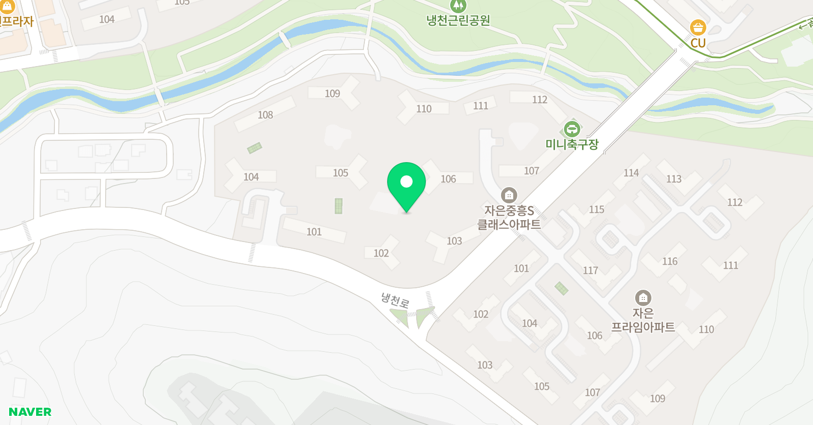 지니 영어 위치