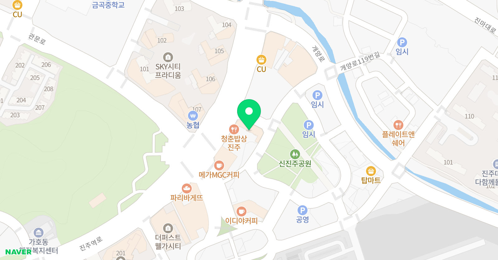 MMA팩토리 신진주역 위치