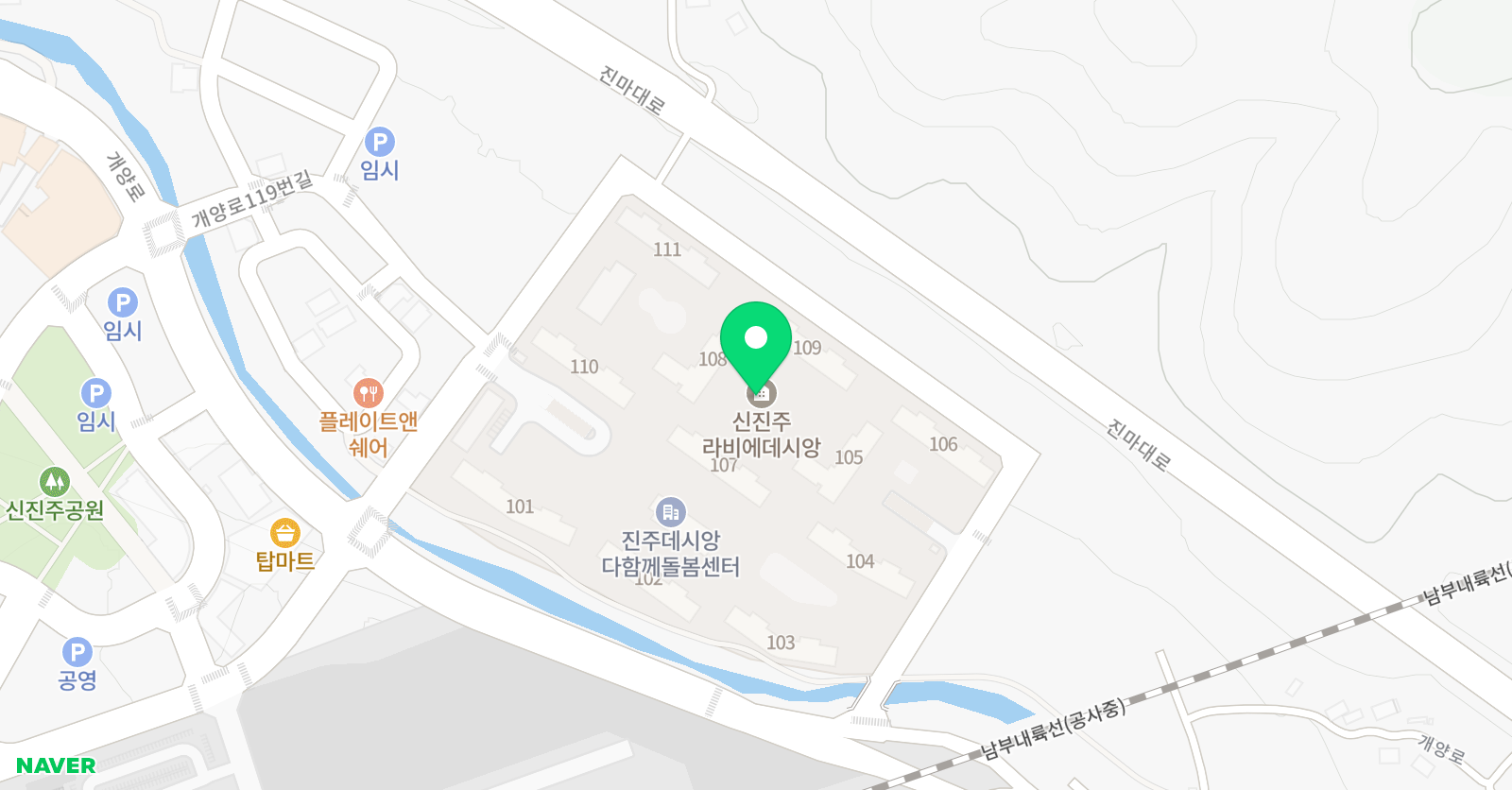 링키홈 신진주데시앙점 위치