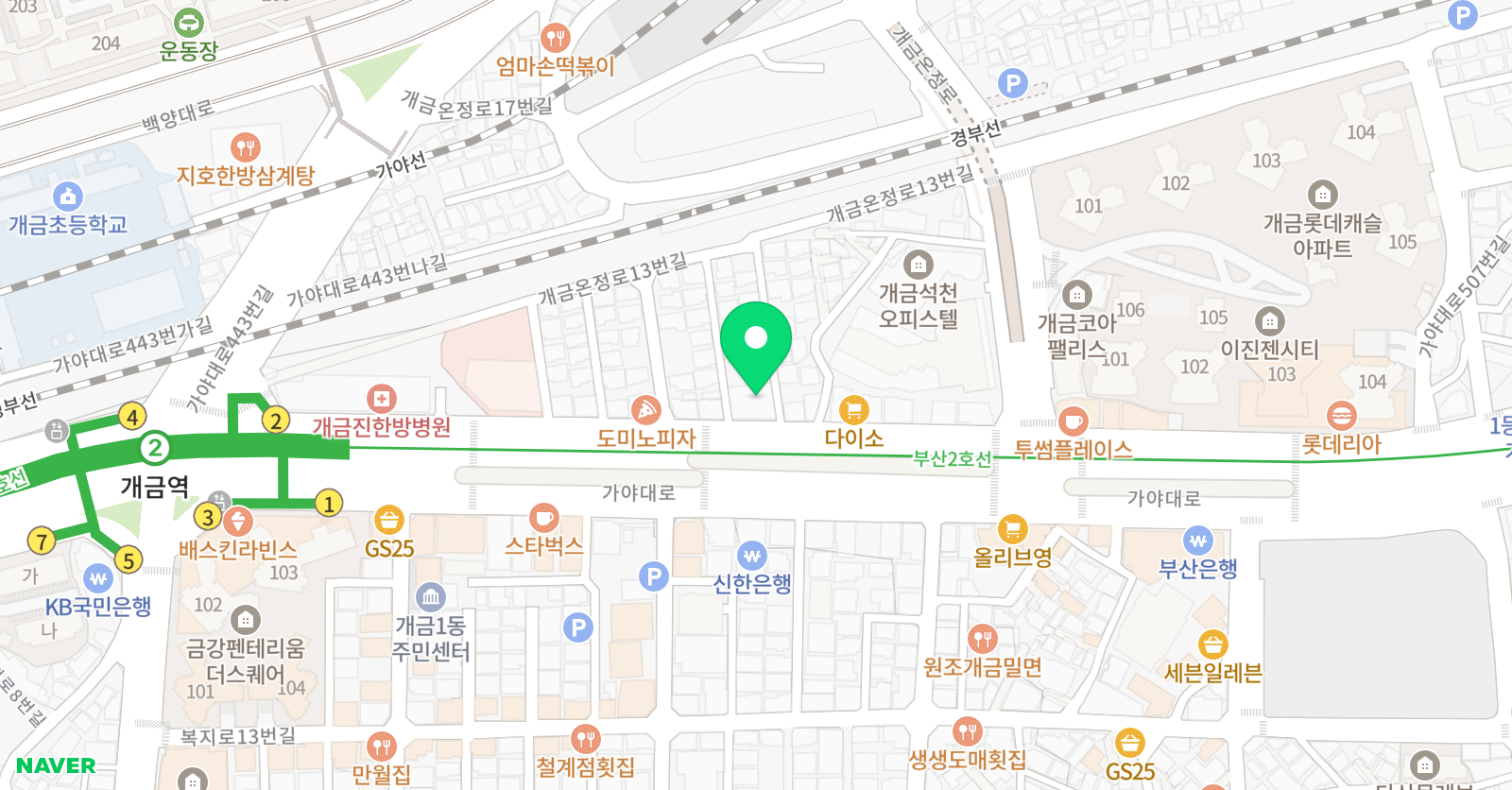 와이즈만 영재교육원 부산진센터 위치