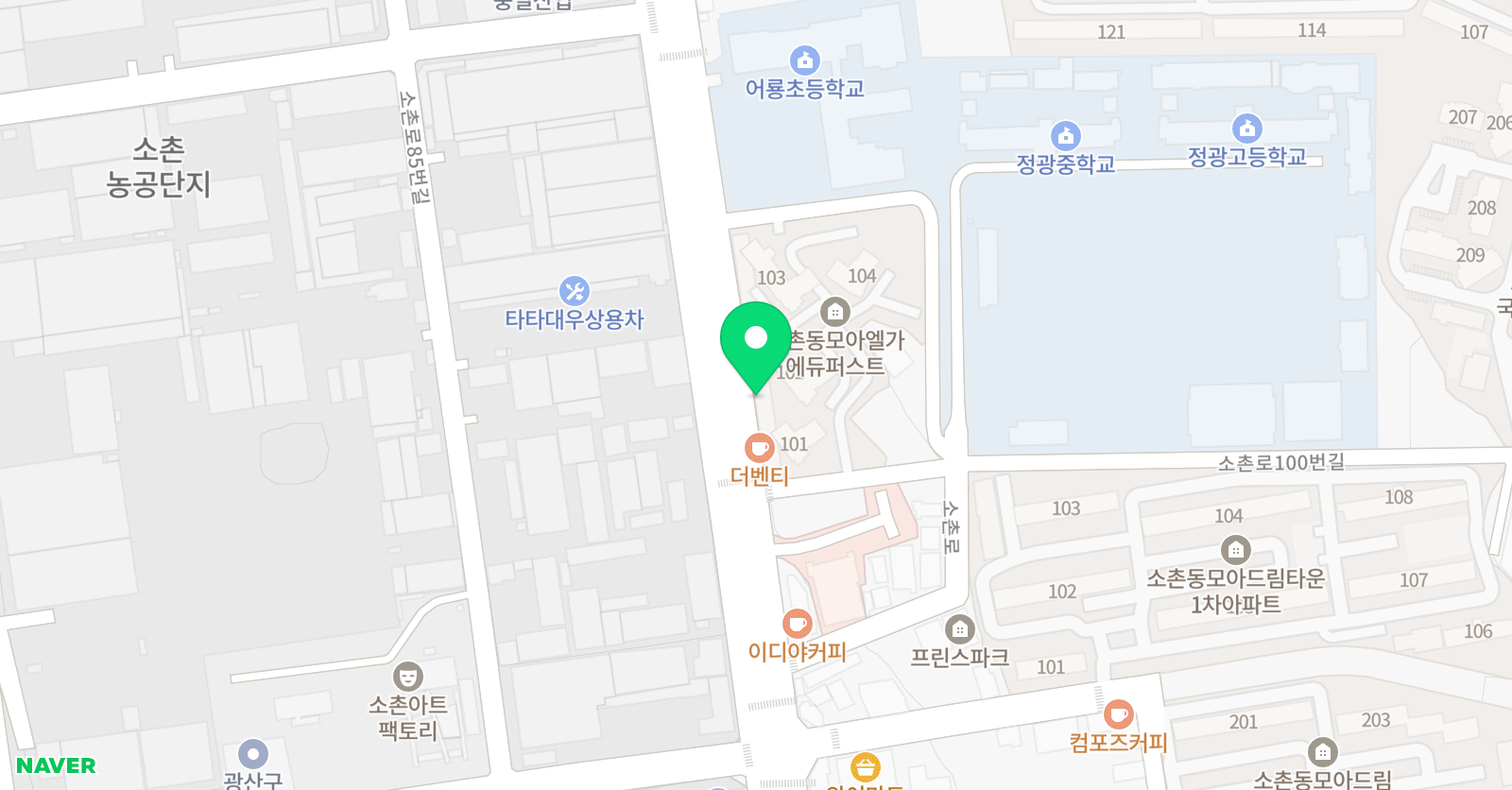 뮤엠 영어 소촌점 위치