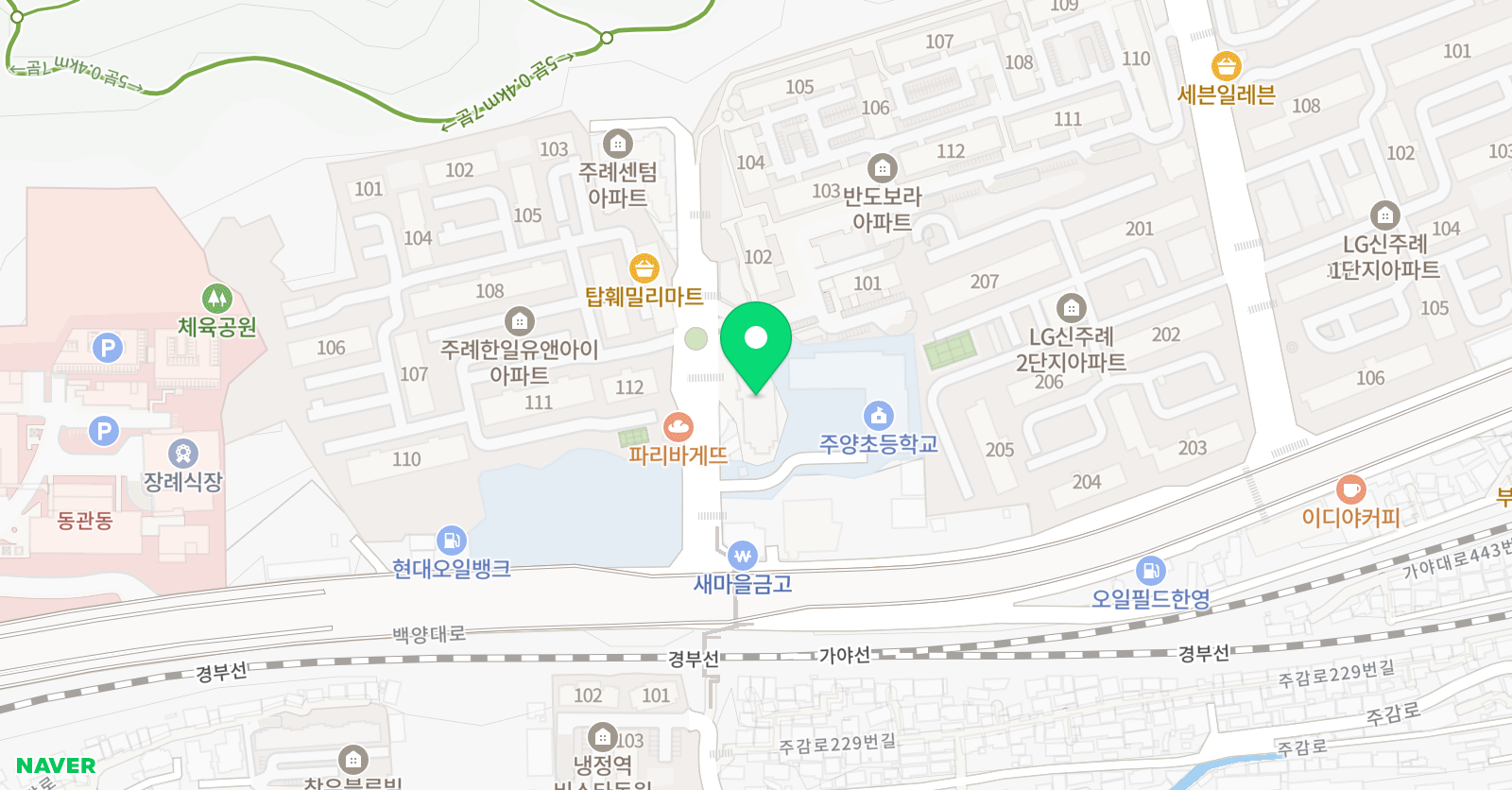 놀작마이 아트 주례 창의미술키즈센터 위치