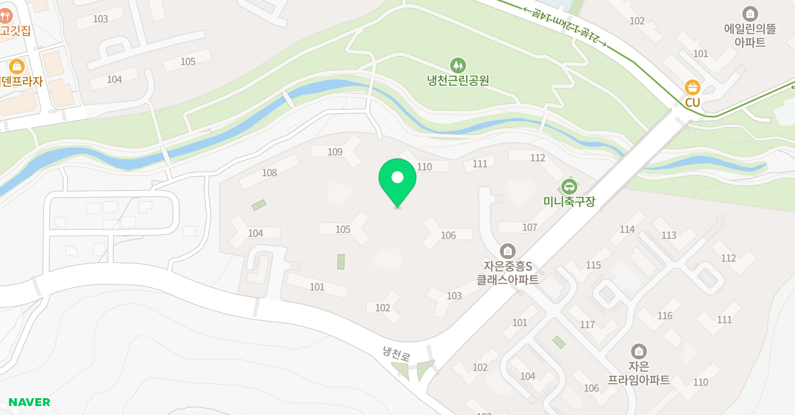 링키영어 자은3지구점 위치