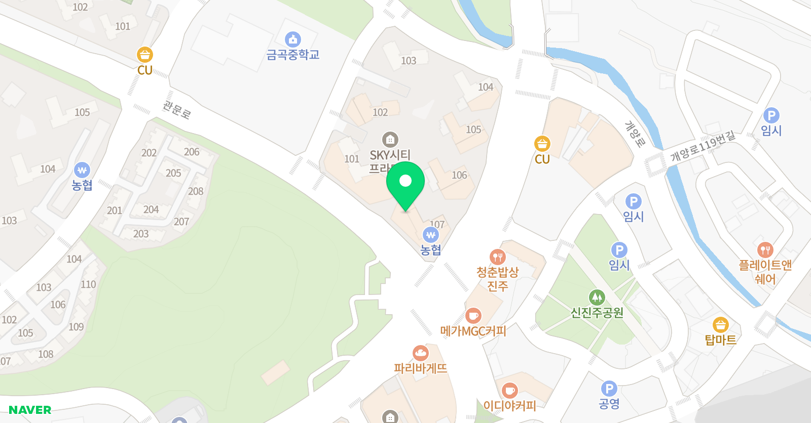 팩토슐레 실험과학센터 신진주점 위치