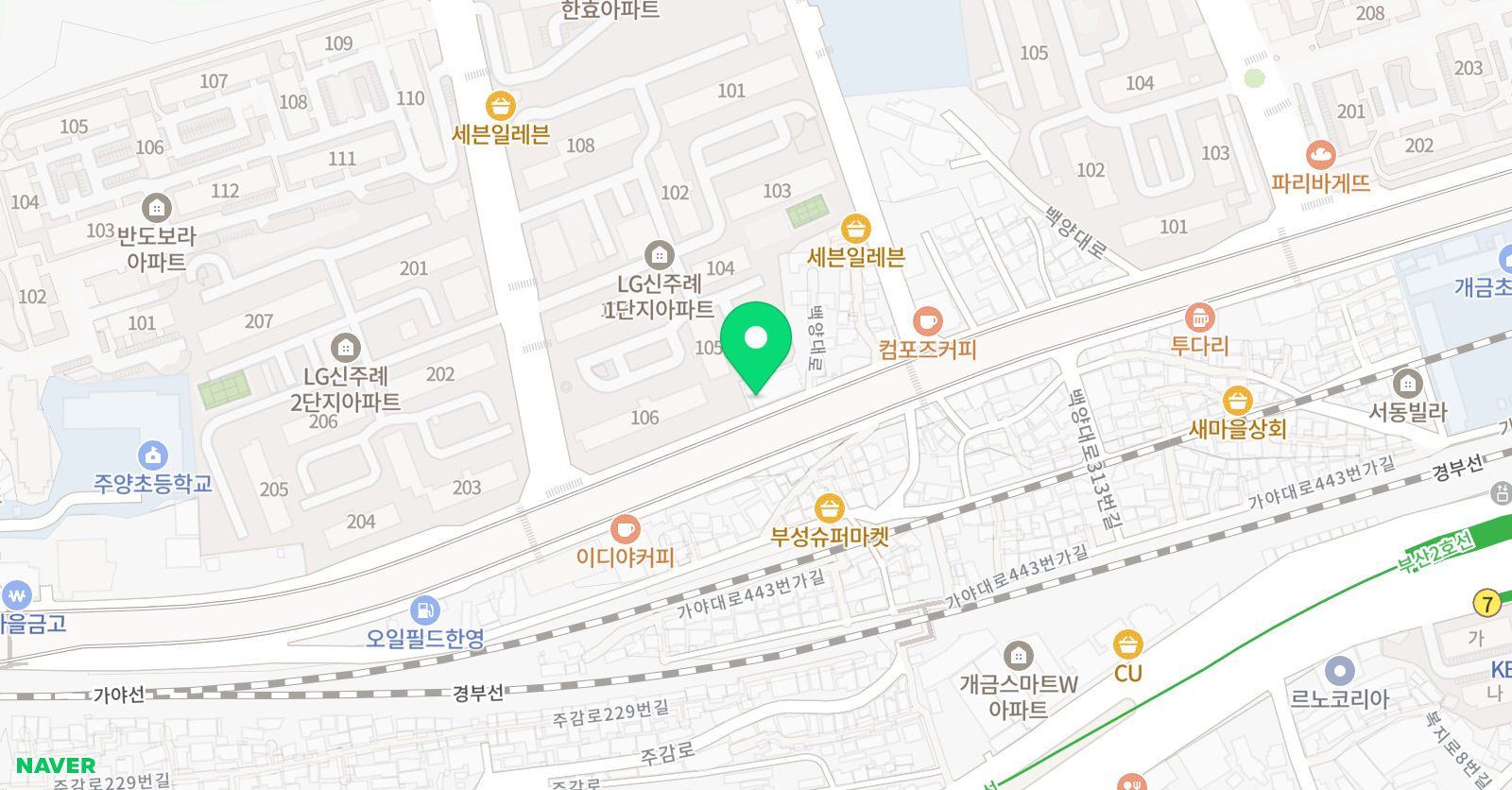 그린나래 미술학원 위치