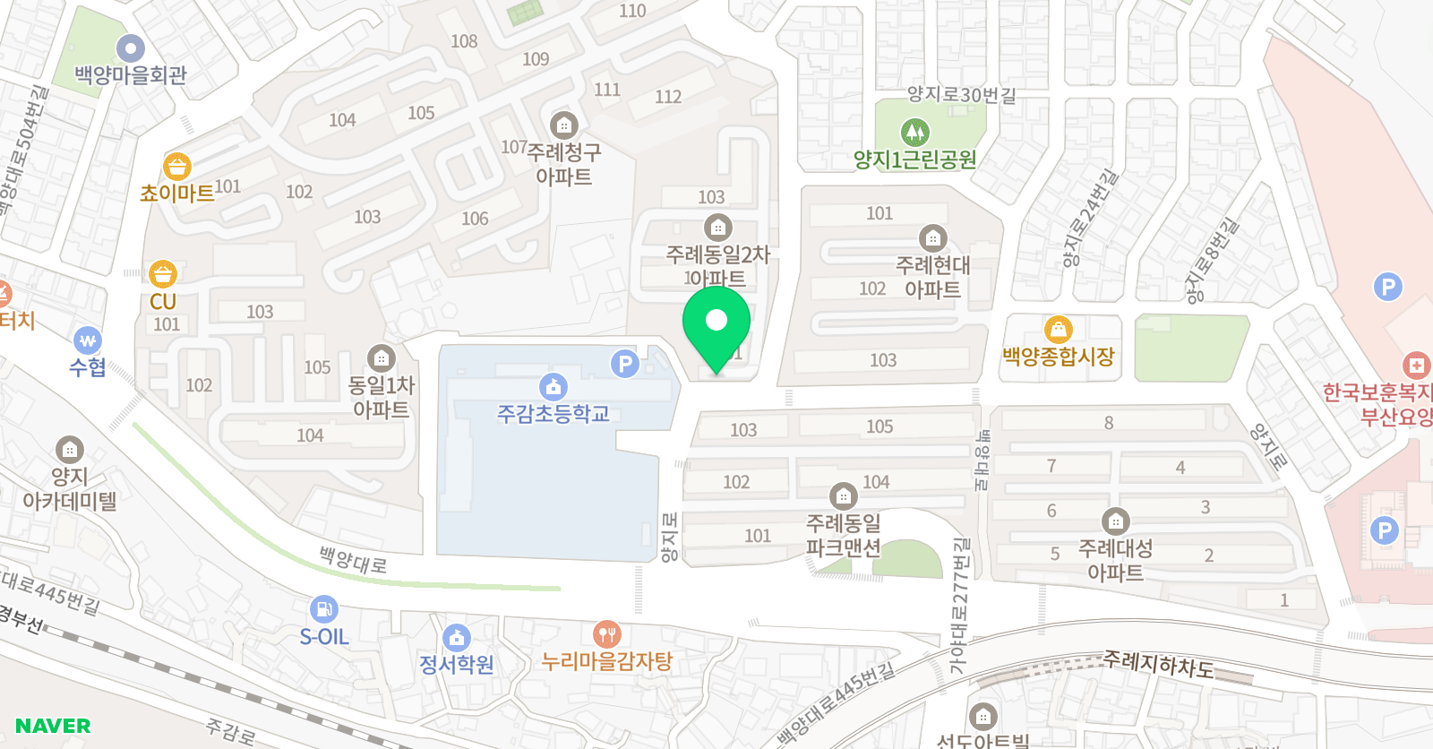 소리엘 음악학원 위치