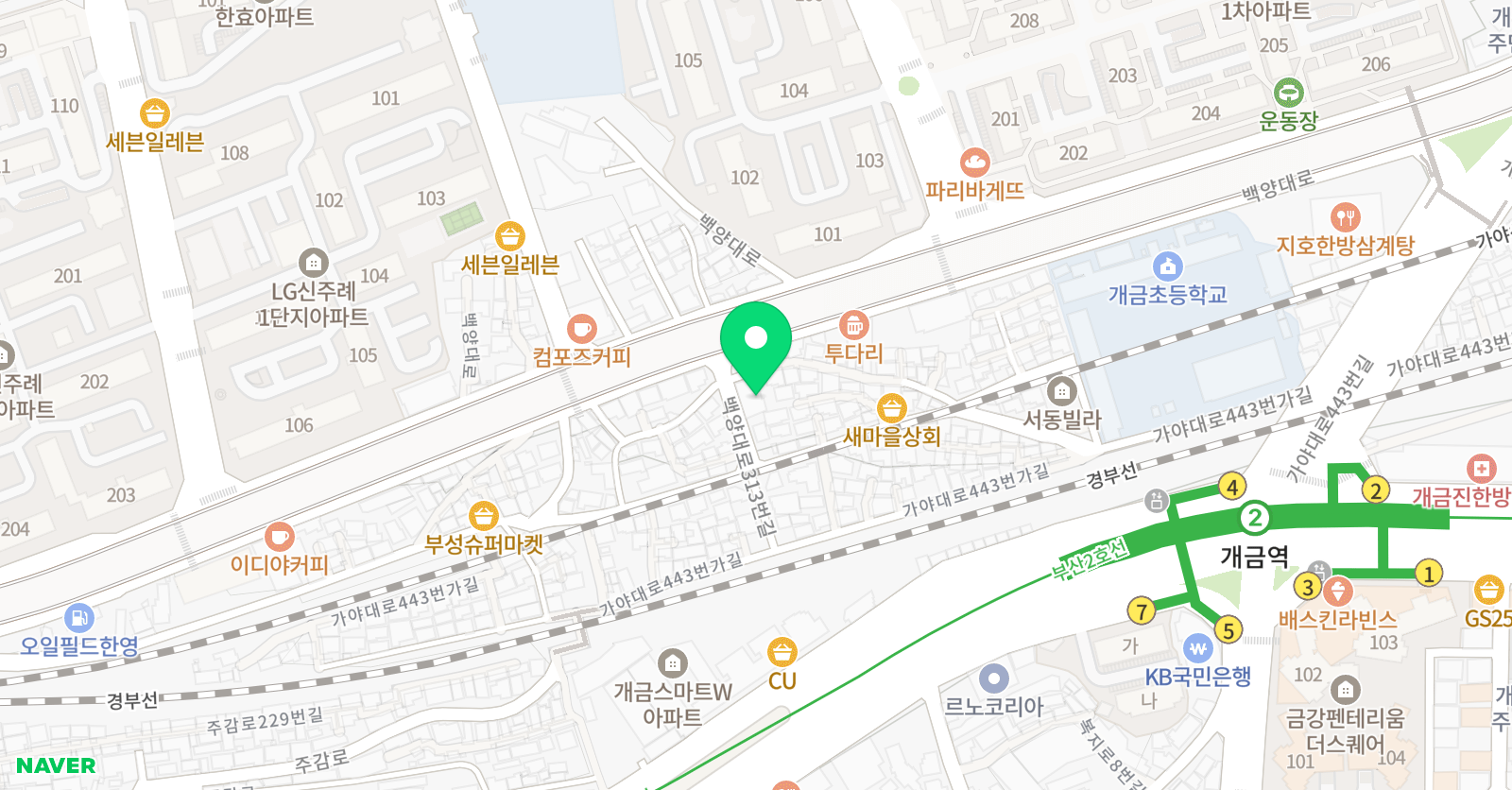 줄넘기세상 개금점 위치