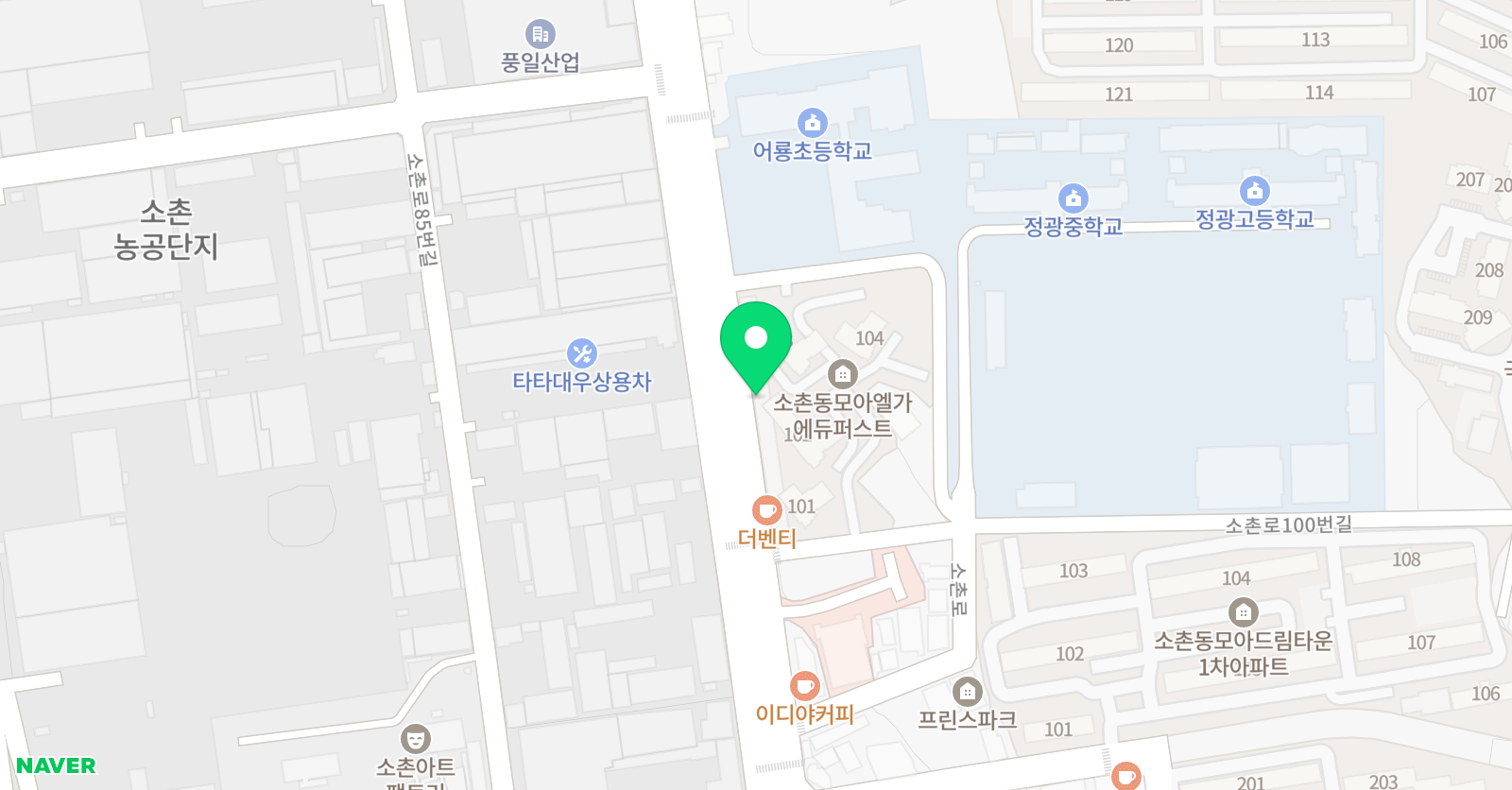 더함영재아카데미 학원 위치