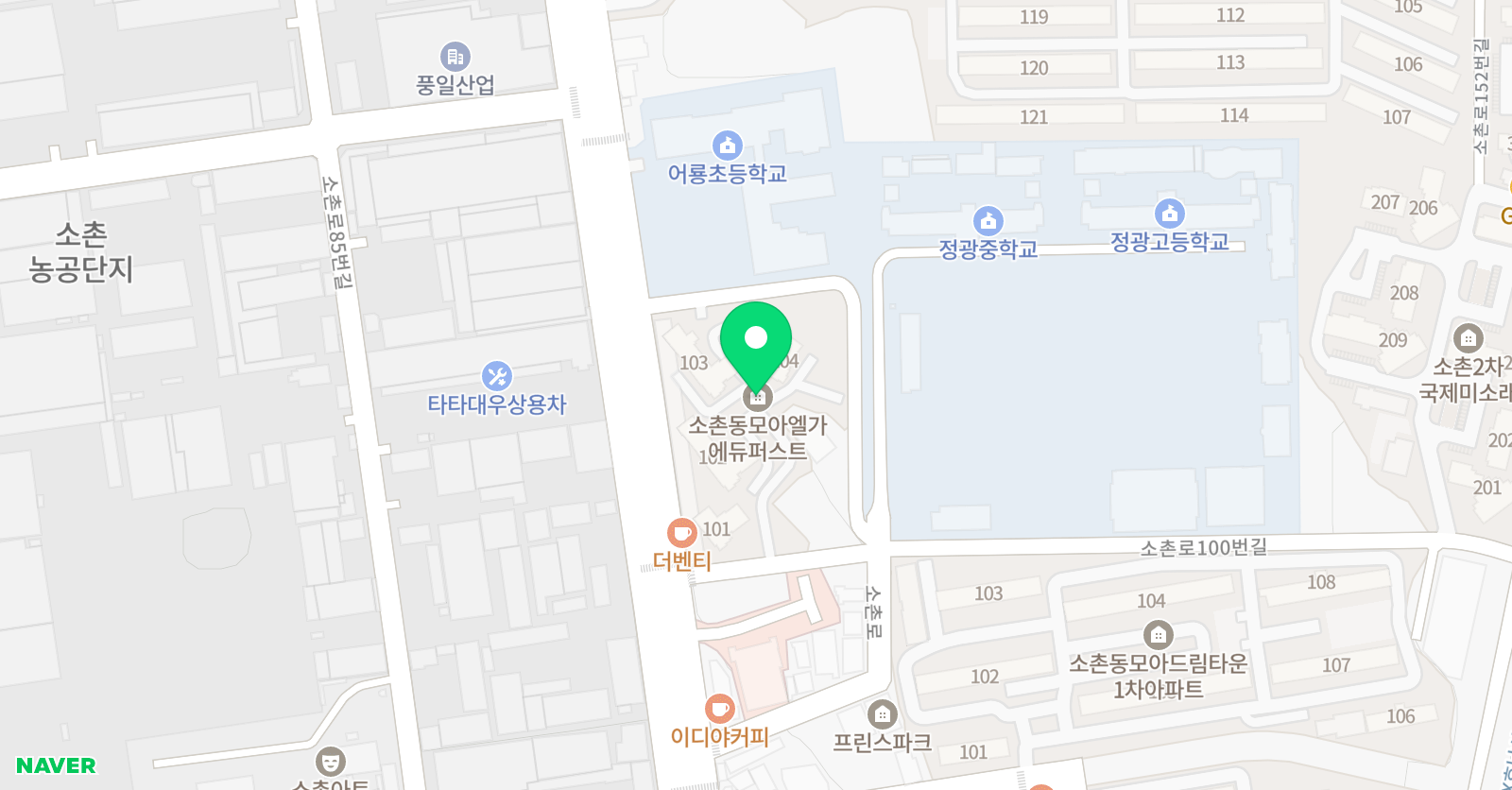 모아엘가 과외식공부방 위치