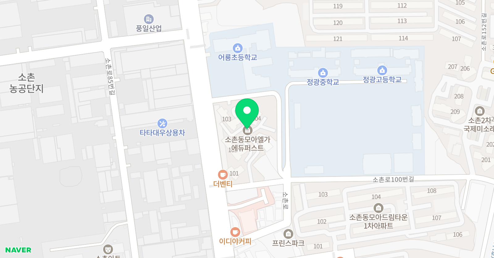 앤탑 SM학원 위치