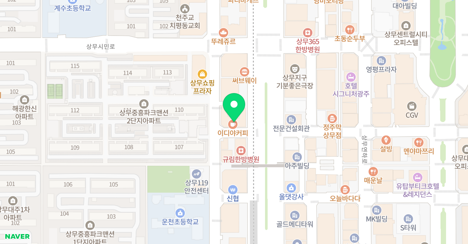 김정우 수학학원 위치