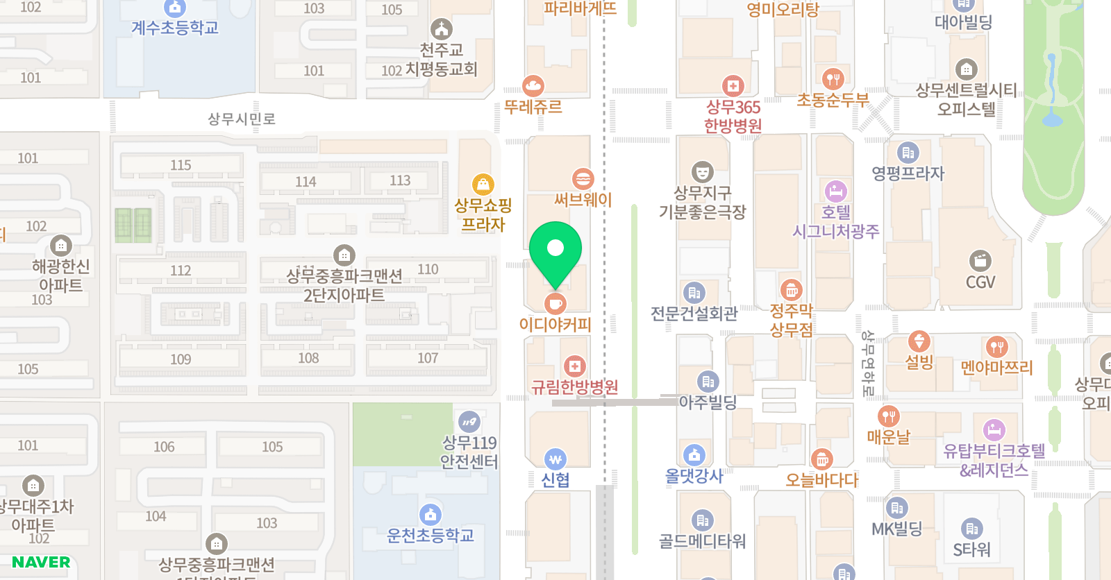 동화세상에듀코 교육센터 청주점 위치