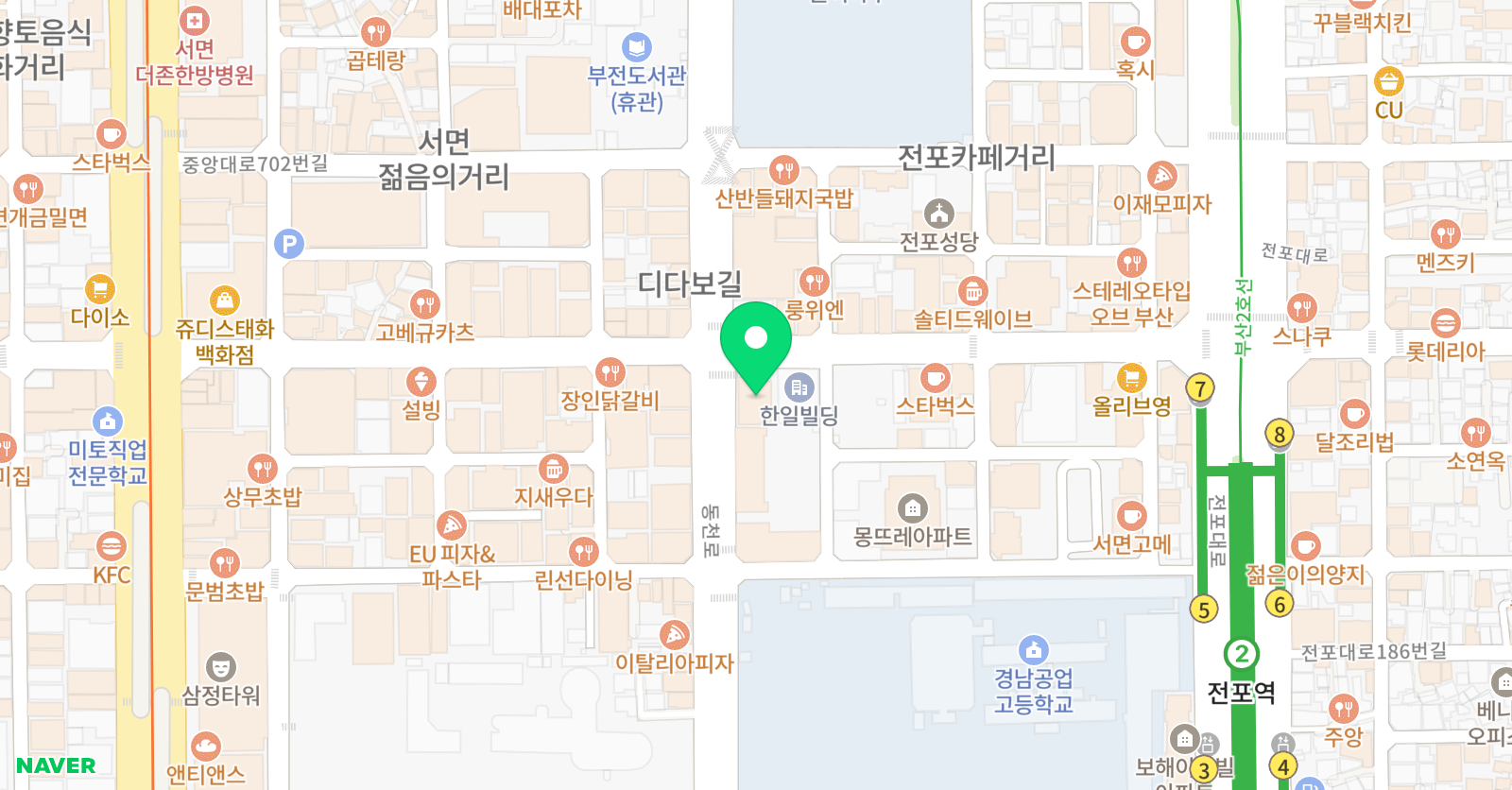 LP 댄스학원 부산점 위치