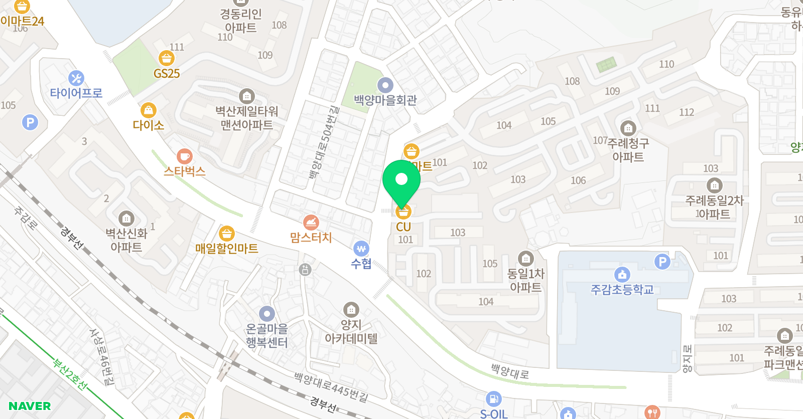 밝은 음악학원 위치