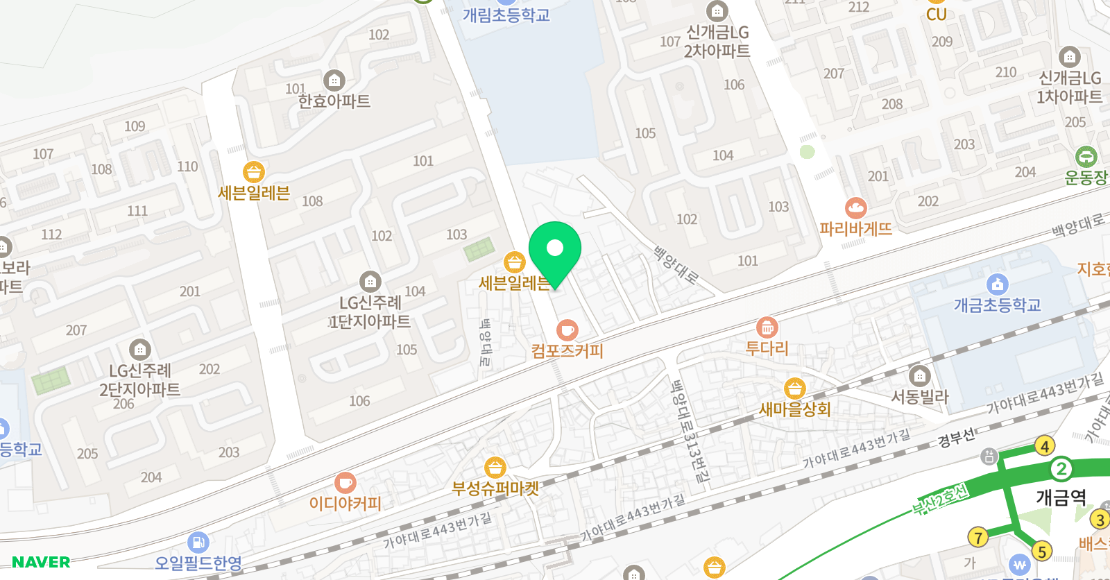 ESM 삼성영수학원 위치