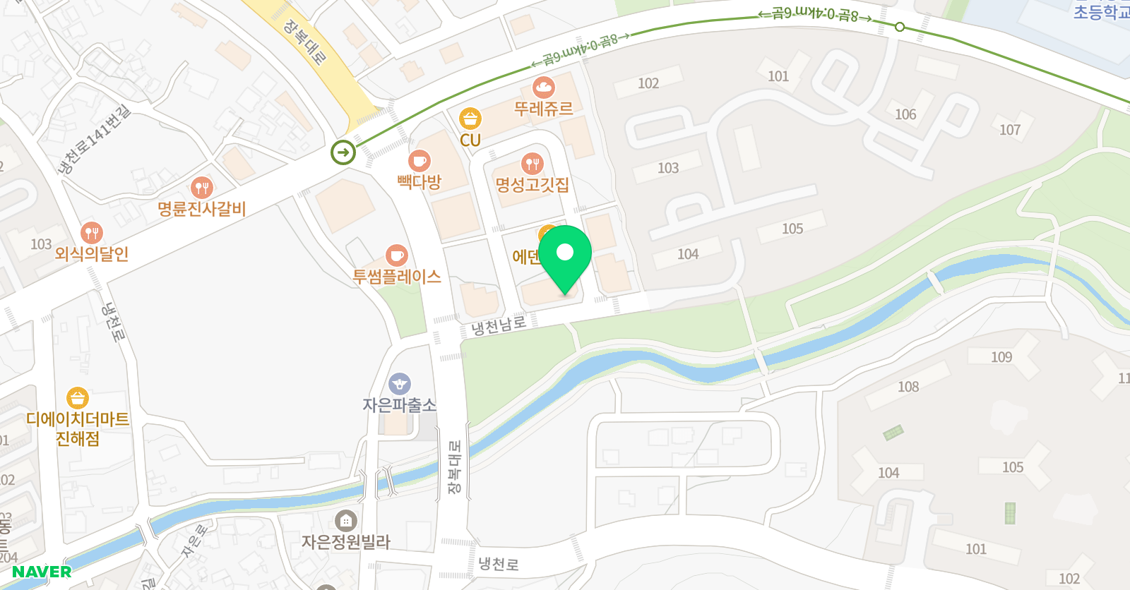 소리샘 음악학원 위치