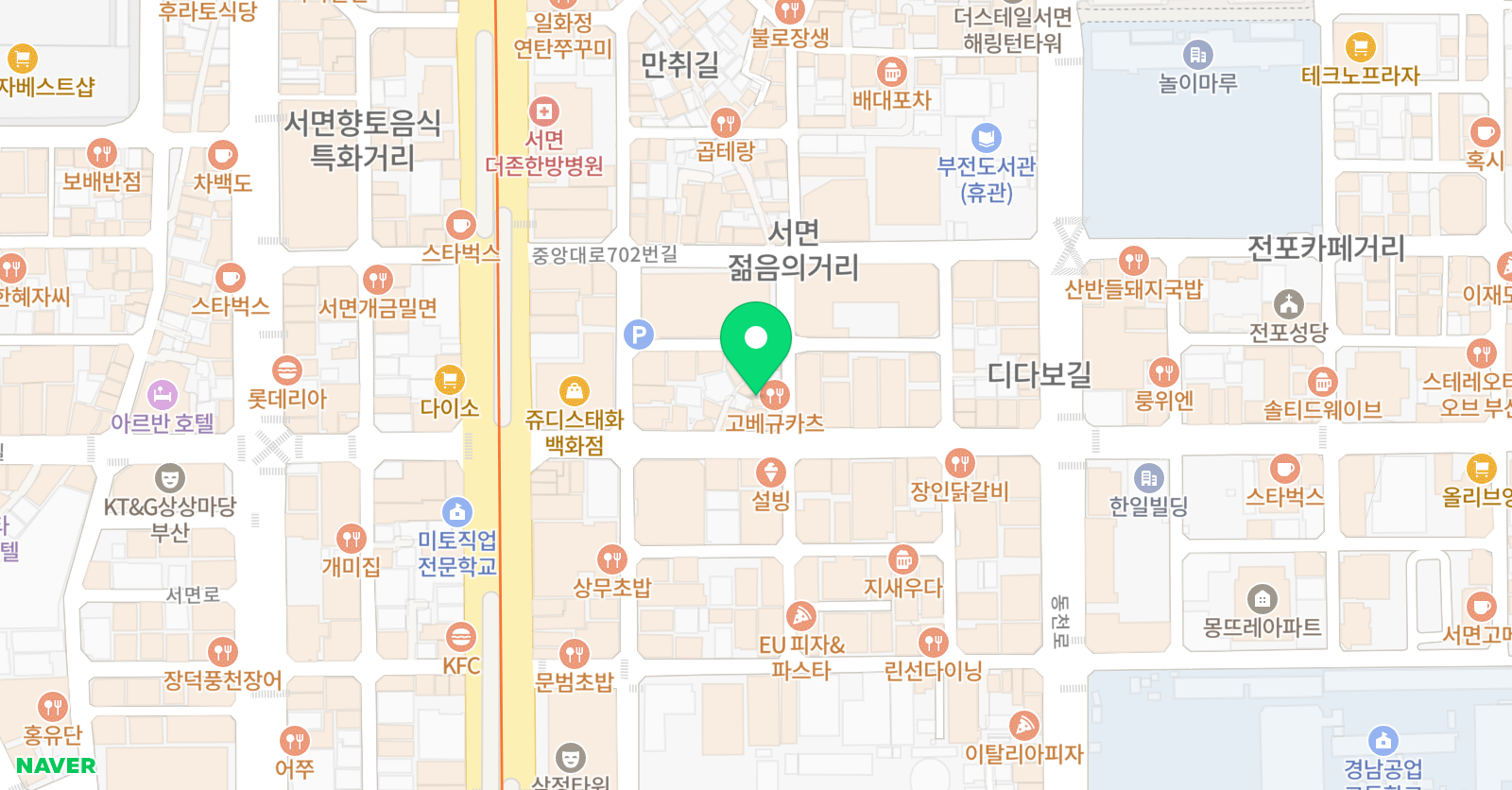 제트엔 댄스스튜디오 부산점 위치