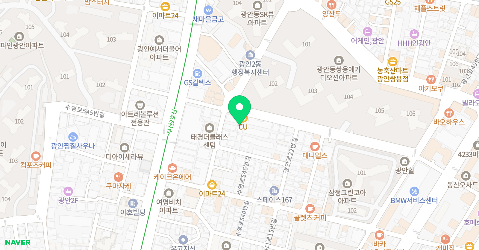 승리마루 광안도장 위치