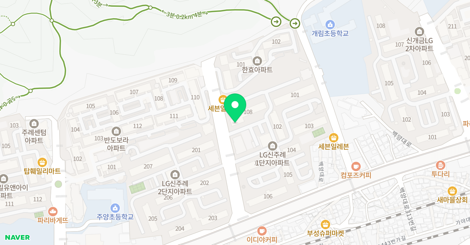 아소비 부산 주례2점 위치