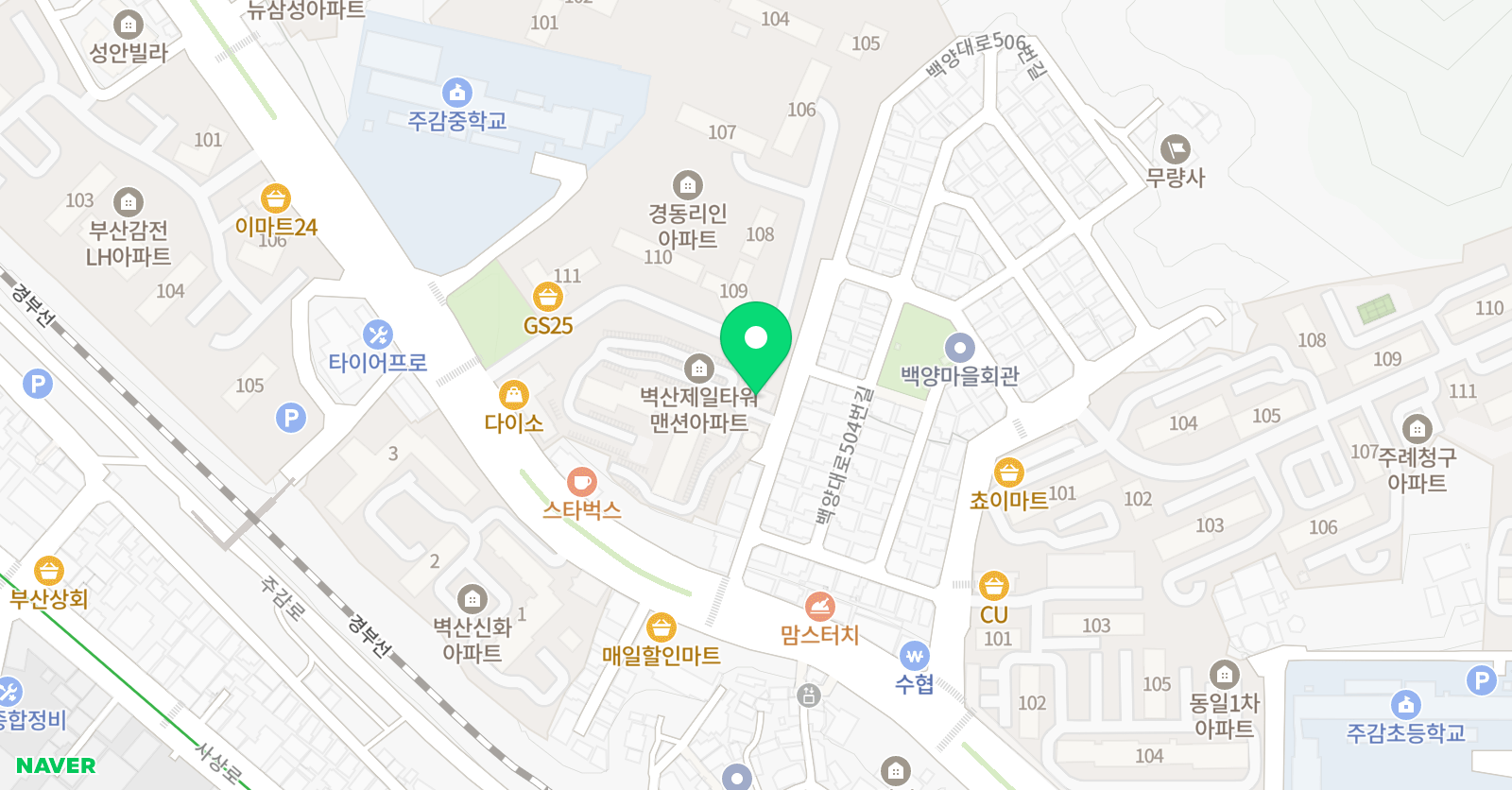 제이국영수학원 위치