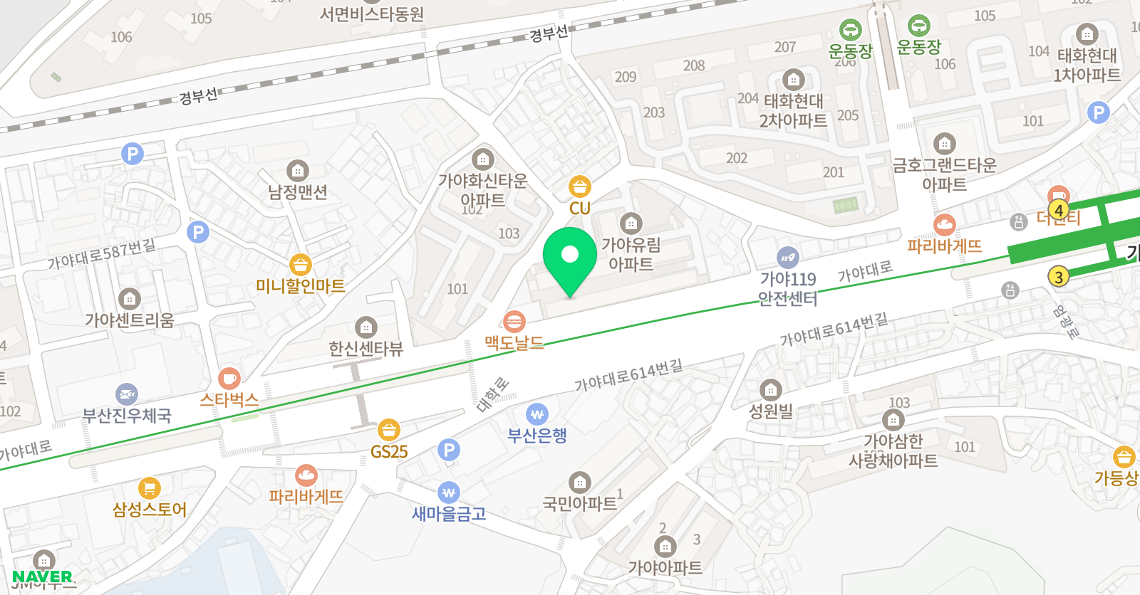 주산과암산 수학학원 위치