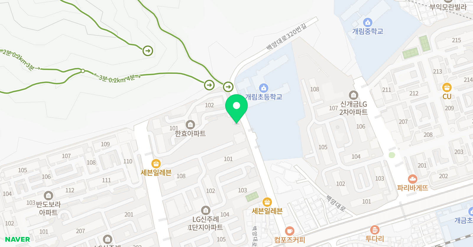리드인 신개금점 위치