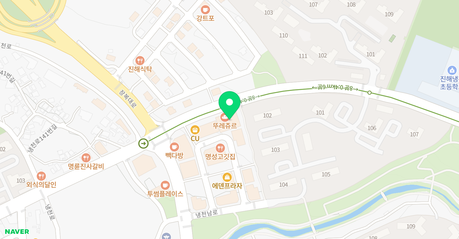영어이야기 학원 위치