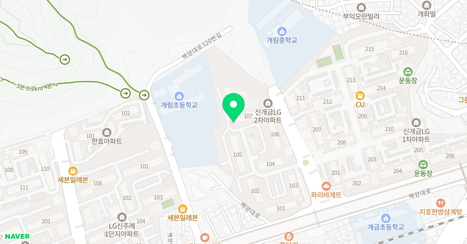 3030 영어 부산개림초러닝센터 위치