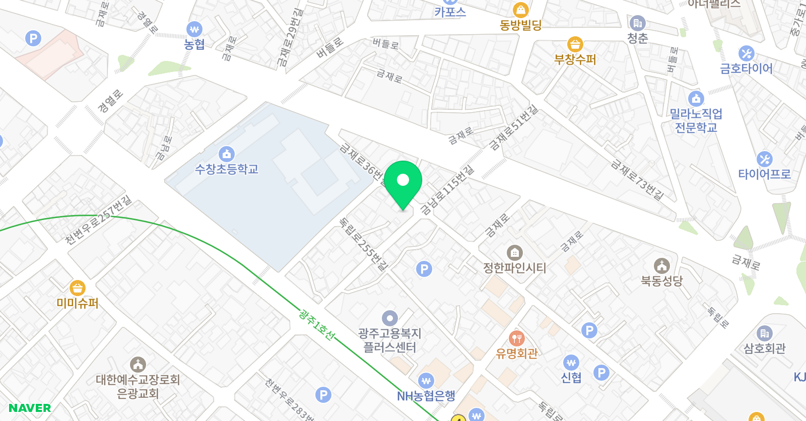 은석 보습학원 위치
