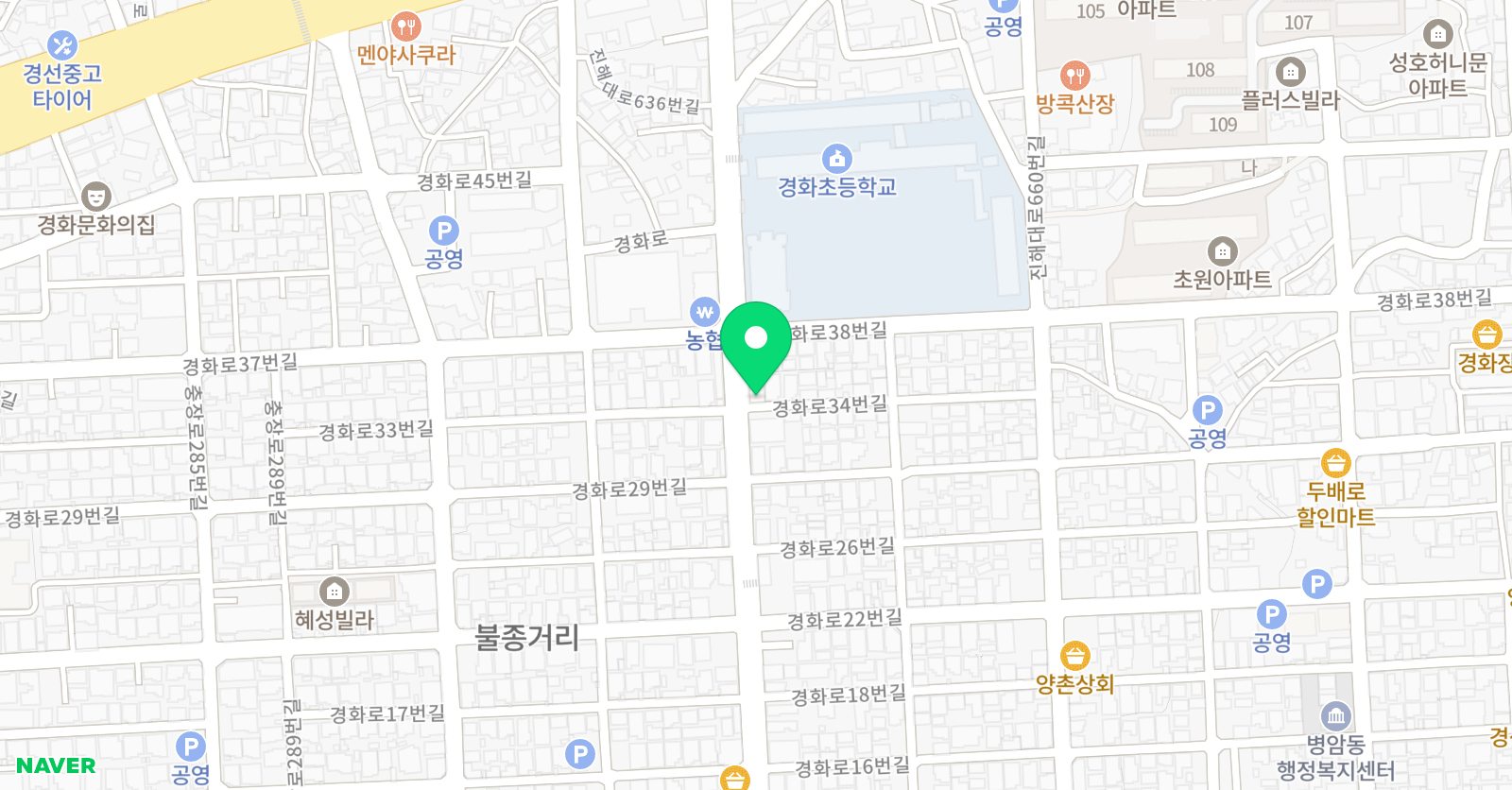 J아트팩토리 미술학원 위치