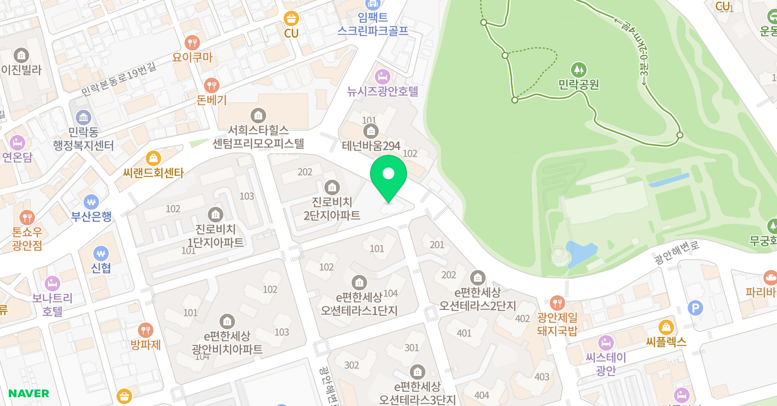 충효 태권도 위치