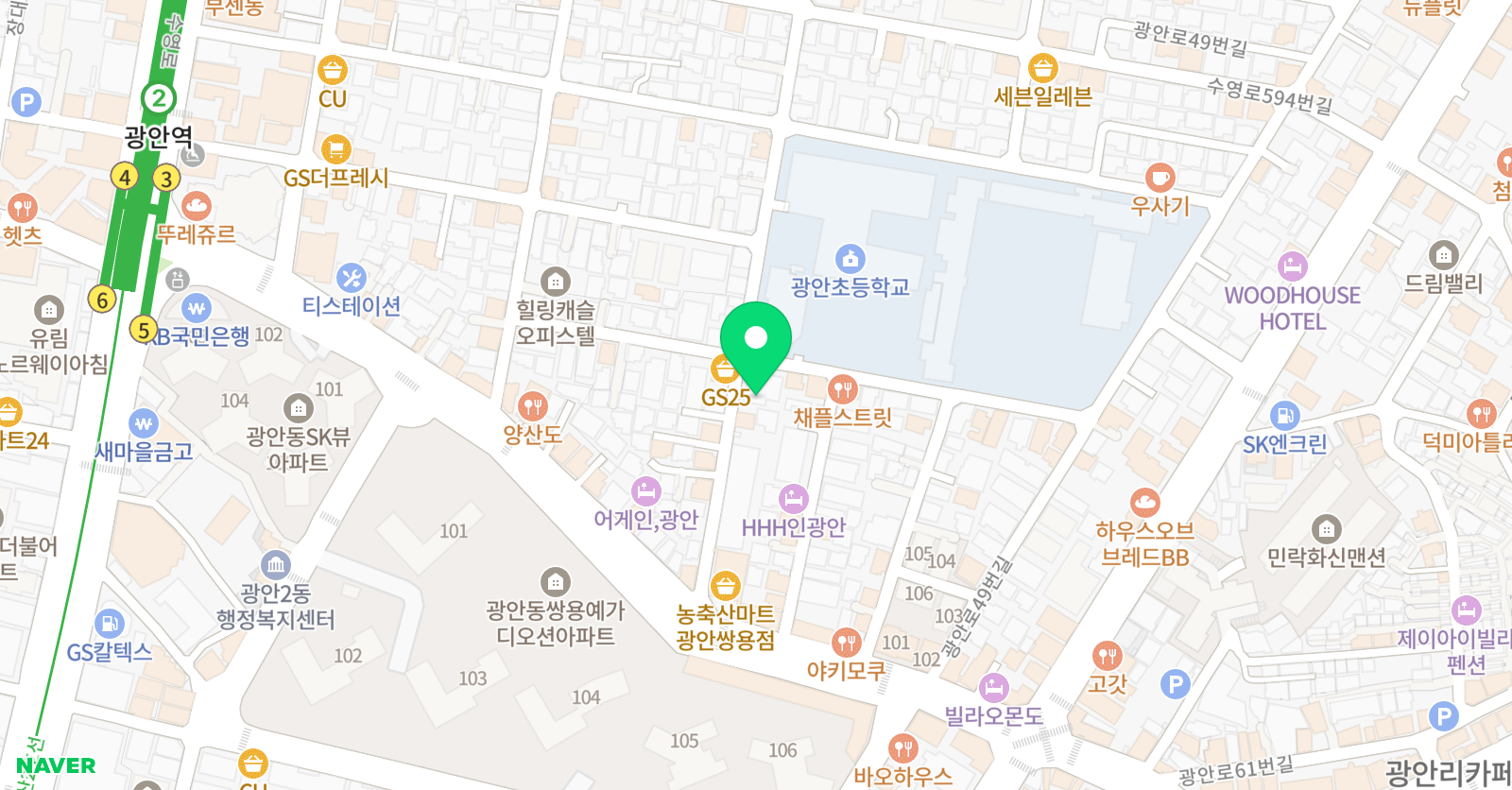 스마트해법 수학 광안초점 위치