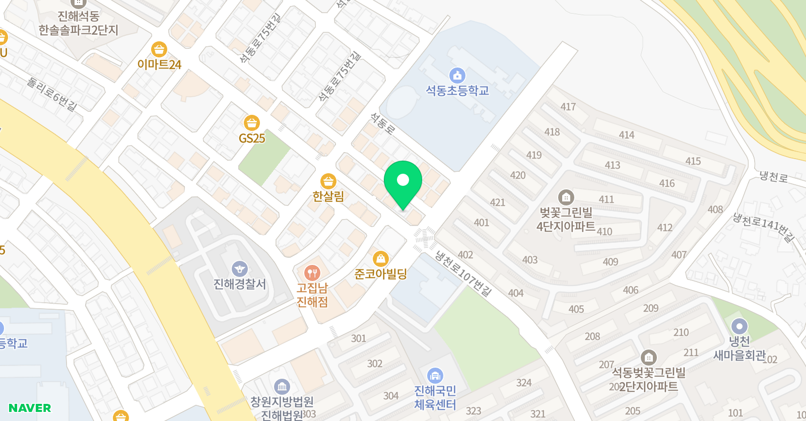 진해아트인 미술학원 위치