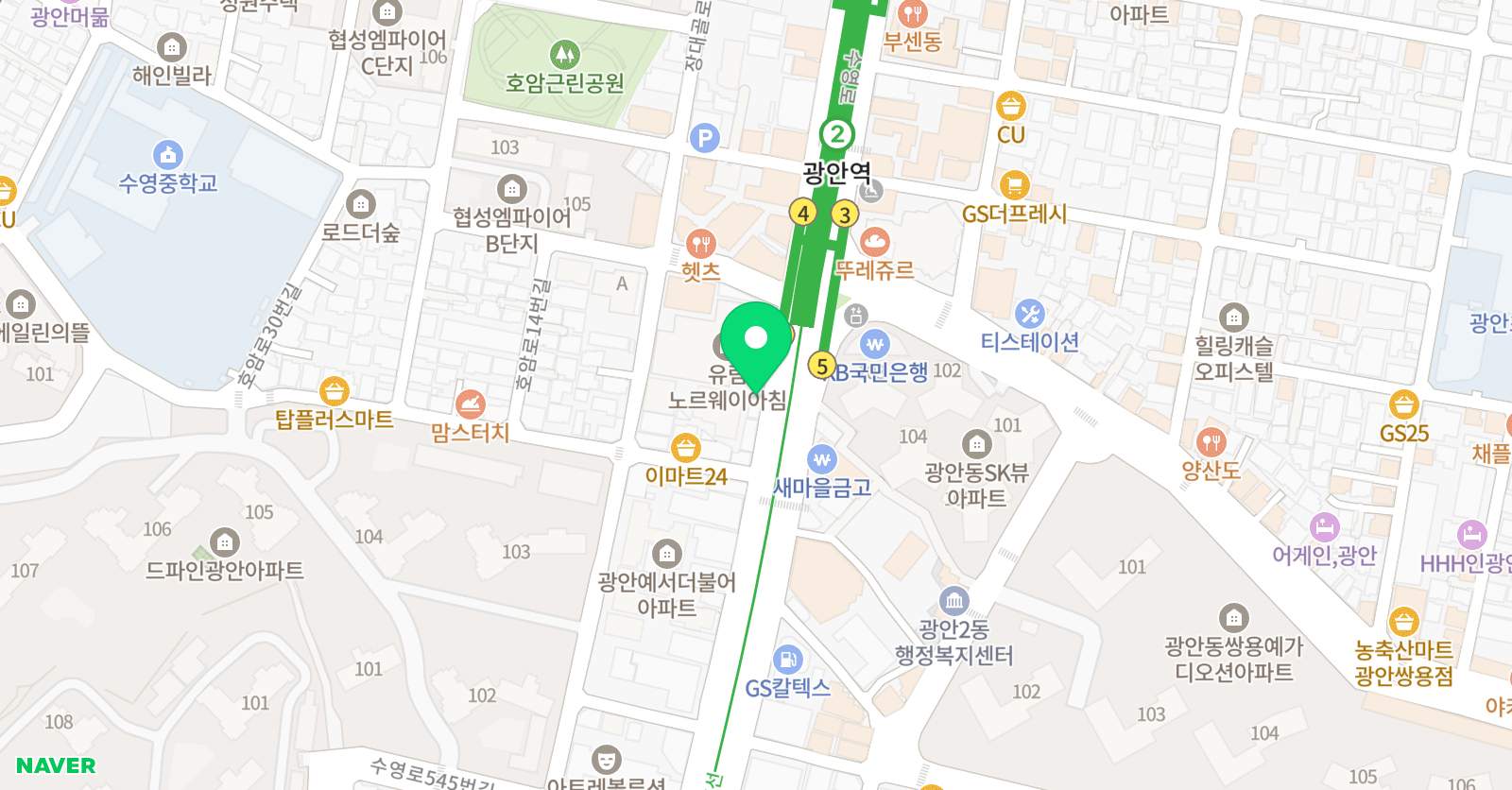 금빛뮤즈 음악학원 위치